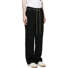 Clot Black Wool Painter Trousers