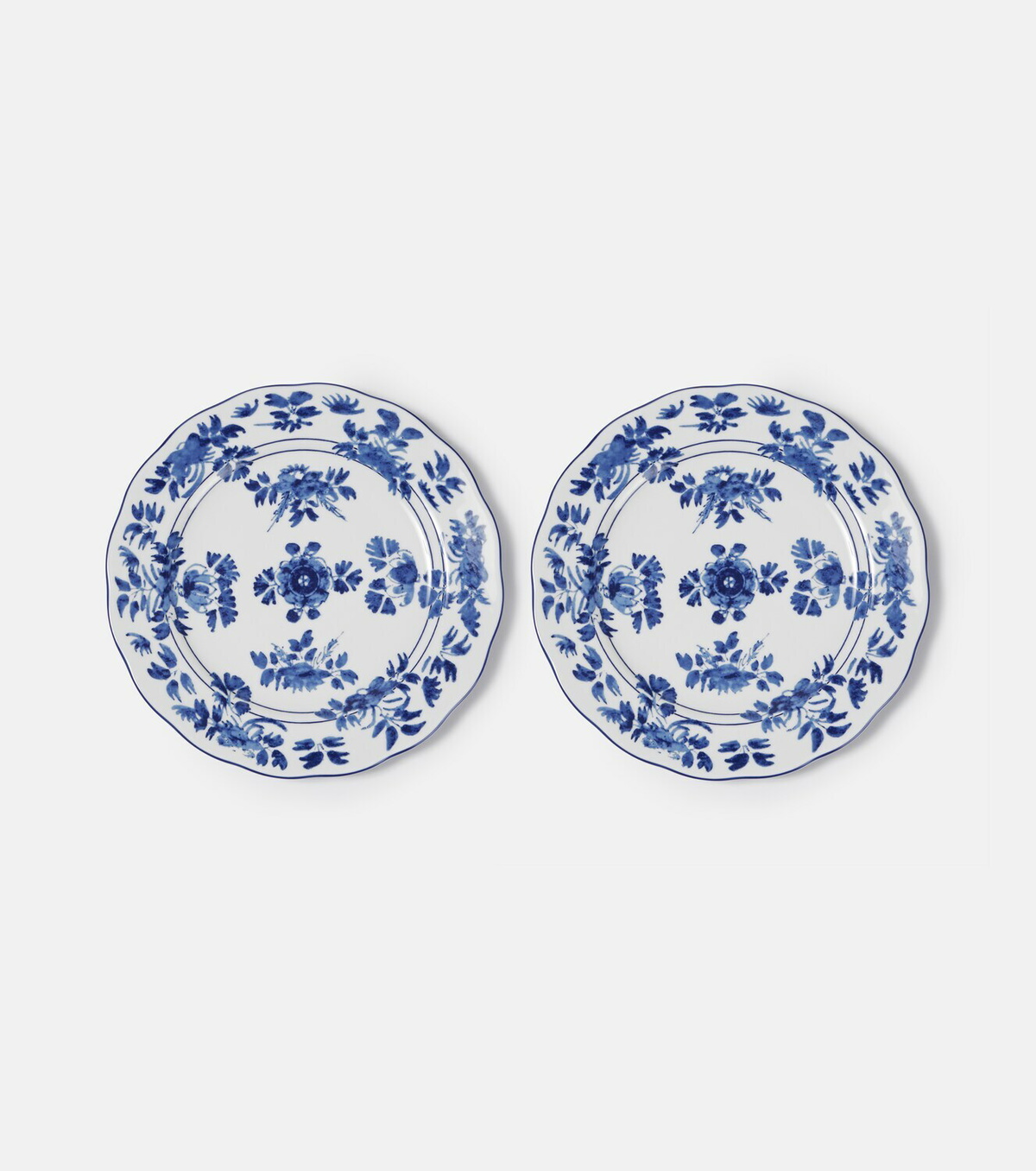 Cabana Gloria set of 2 porcelain dinner plates