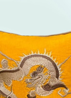 Les-Ottomans Dragon Embroidered cushion