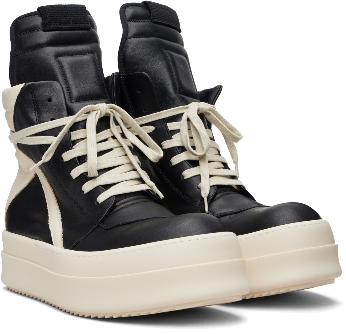 Rick Owens Black Temple Mega Bumper Geobasket Sneakers Rick Owens