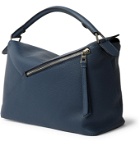 Loewe - Puzzle Full-Grain Leather Messenger Bag - Blue