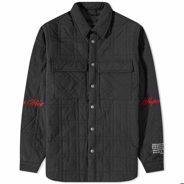 Photo: Ksubi Men's Pixel Quilted Shirt Jacket in Black