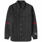 Ksubi Men's Pixel Quilted Shirt Jacket in Black