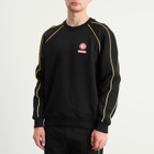 Casablanca Men's Loopback Gradient Piping Raglan Sweatshirt in Black