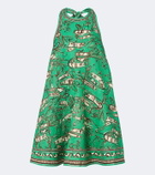 Alémais Fish Sticks printed linen minidress