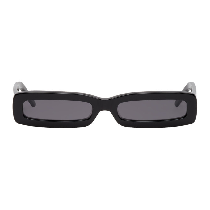Photo: George Keburia Black Long Rectangular Sunglasses
