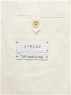 Caruso - Slim-Fit Double-Breast Linen and Wool-Blend Blazer - Neutrals