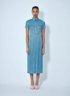 Dries Van Noten Striped Midi Shirt Dress