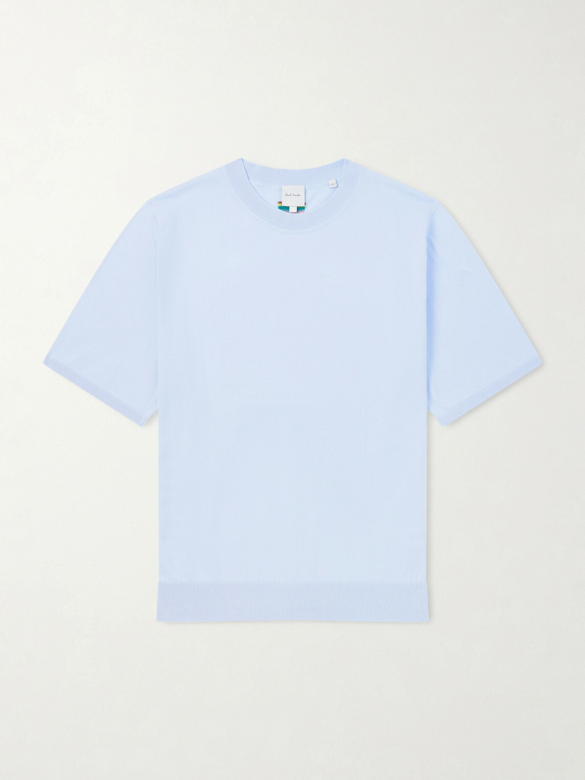 Paul Smith - Knitted Cotton T-Shirt - Blue