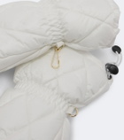Bogner Selia leather-trimmed ski mittens