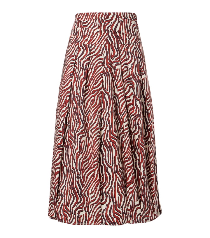 Photo: Proenza Schouler White Label Nessa printed cotton-blend maxi skirt