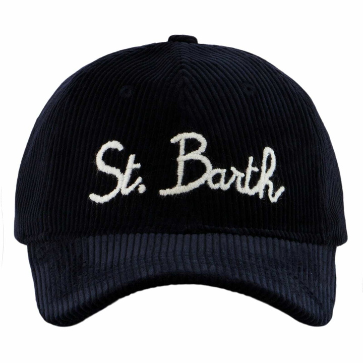 Photo: MC2 Saint Barth Baseball Corduroy Cap With St. Barth Embroidery