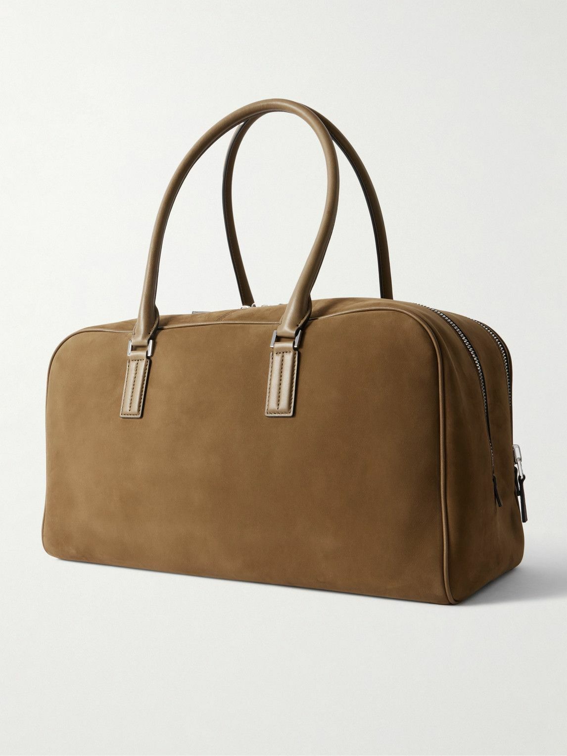 TOM FORD - Leather-Trimmed Nubuck Weekend Bag
