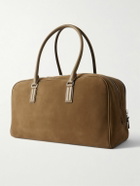 TOM FORD - Leather-Trimmed Nubuck Weekend Bag