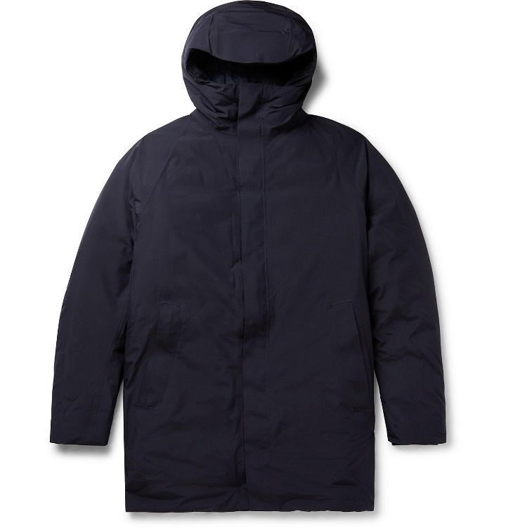 Photo: Norse Projects - Rokkvi 5.0 GORE-TEX Hooded Down Parka - Blue