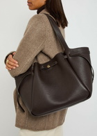 Tory Burch Romy Grained Leather Tote bag - Dark Brown - One Size