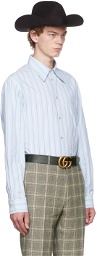 Gucci Blue Striped Shirt