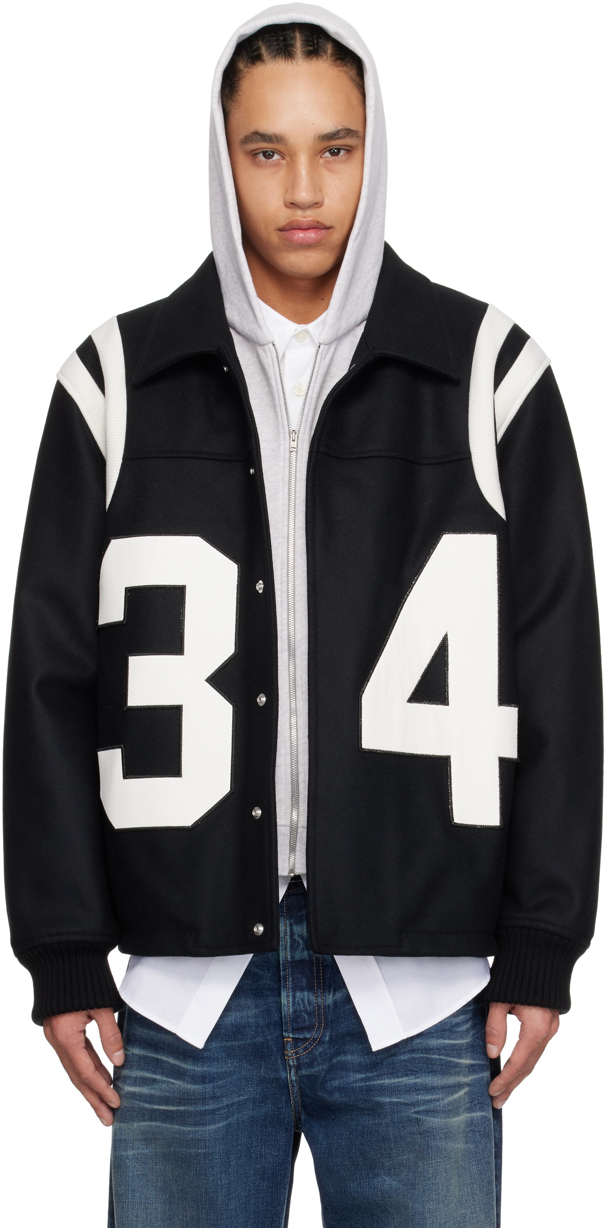 AMBUSH Black Down Kimono Jacket Ambush