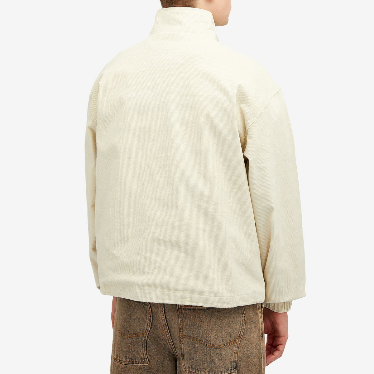 Honor the Gift Men's Corduroy Quarter Zip Anorak in Cream