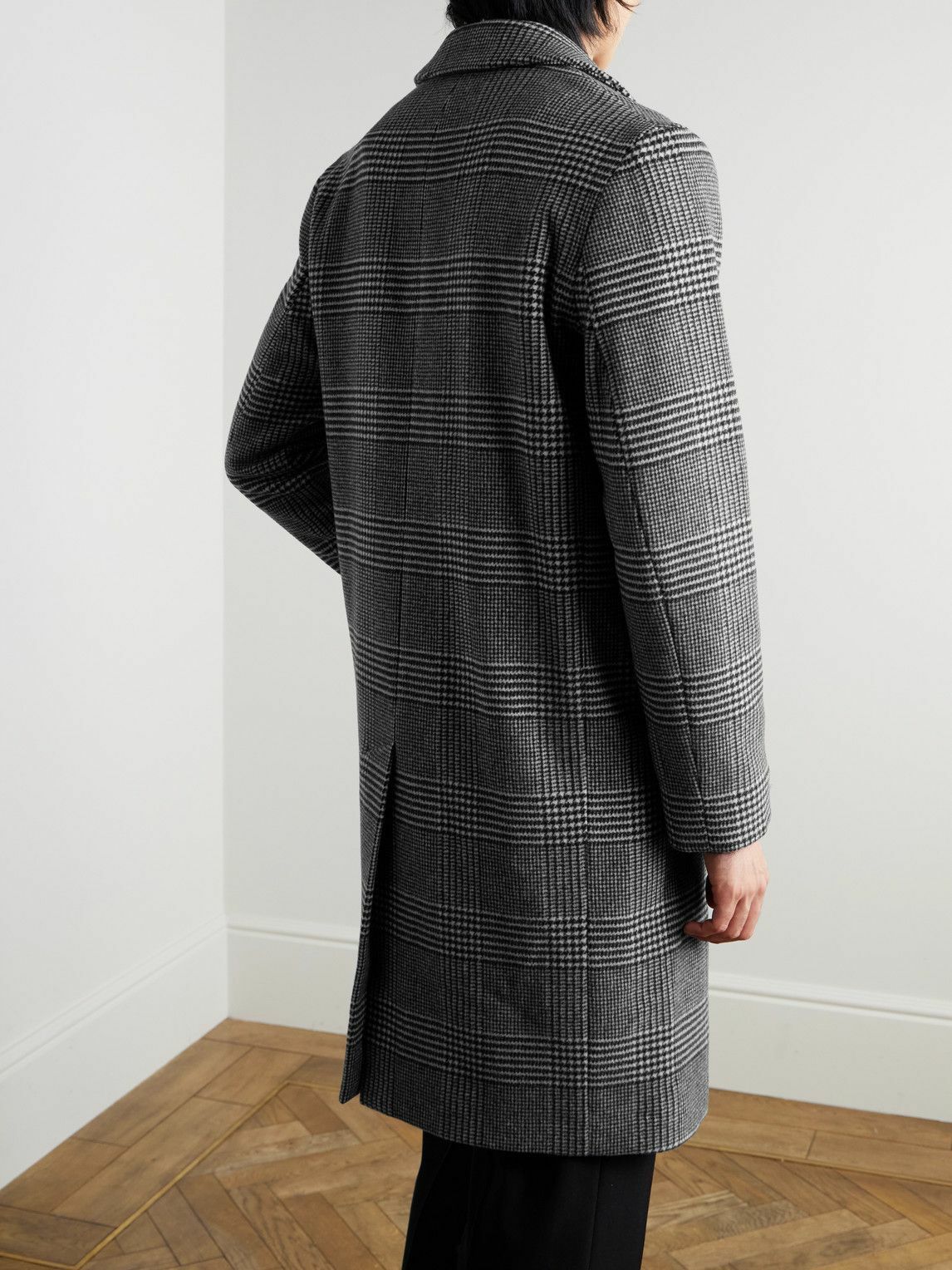 Mr P. - Checked Virgin Wool-Blend Coat - Gray Mr P.