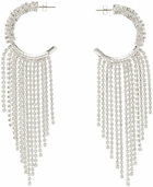 Magda Butrym Silver Fringe Crystal Earrings