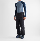 FALKE Ergonomic Sport System - Panelled Stretch Virgin Wool-Blend Ski Base Layer - Blue