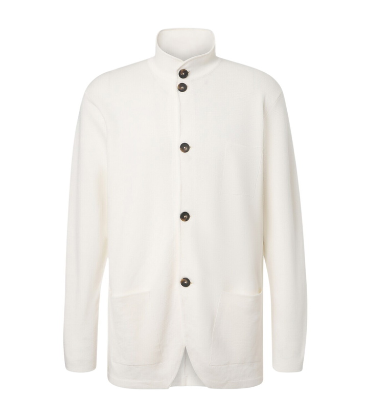 Photo: Kiton Linen and cotton cardigan