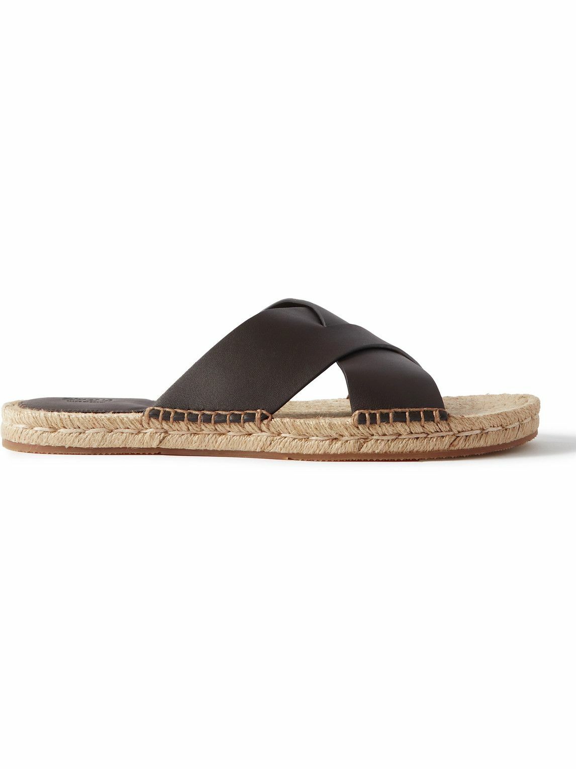 Zegna - Panarea Leather Sandals - Brown