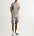 SSAM - Wide-Leg Cotton and Camel Hair-Blend Shorts - Gray