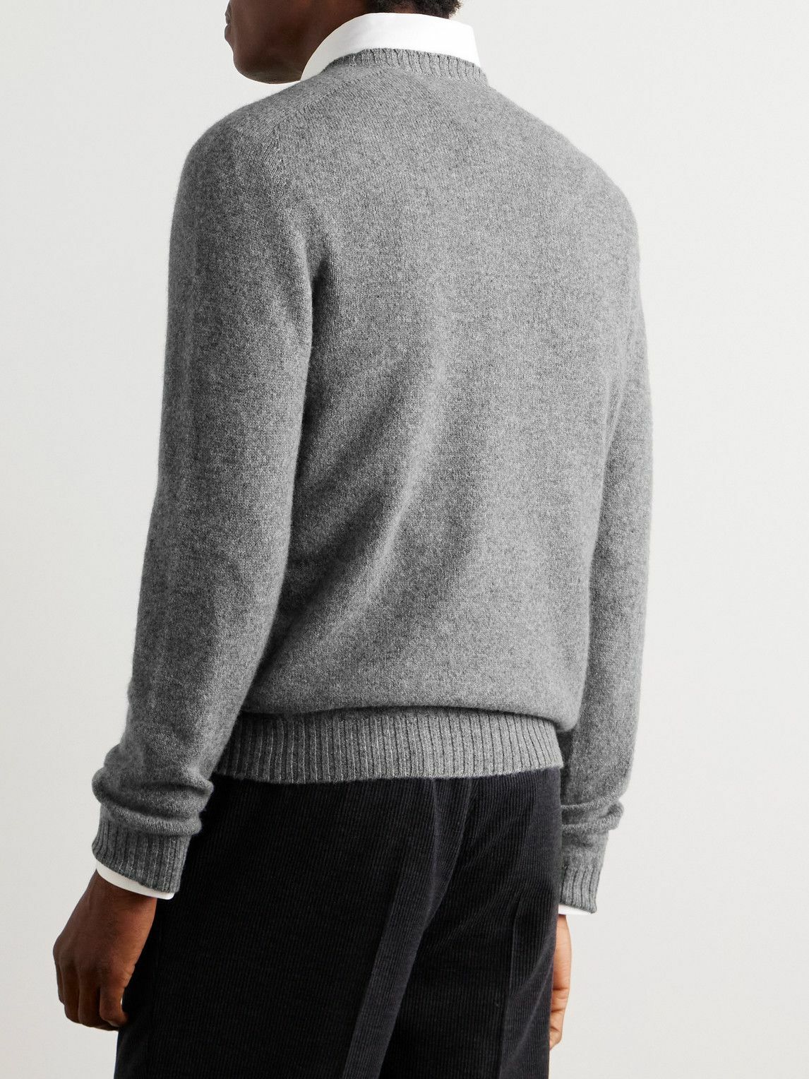 Boglioli - Wool and Cashmere-Blend Sweater - Gray