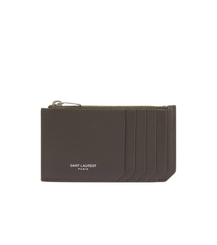 Photo: Saint Laurent Saint Laurent Paris Fragments leather card holder