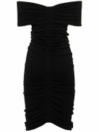 ALEXANDER WANG Off-the-shoulder Ruched Mini Dress