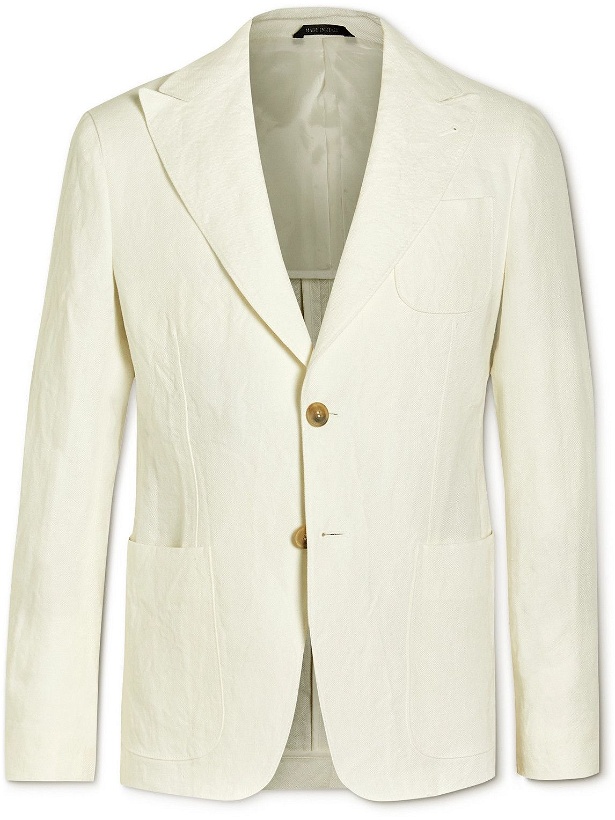 Photo: Giorgio Armani - Upton Linen Suit Jacket - Neutrals