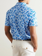 G/FORE - Camouflage-Print Tech-Jersey Polo Shirt - Blue