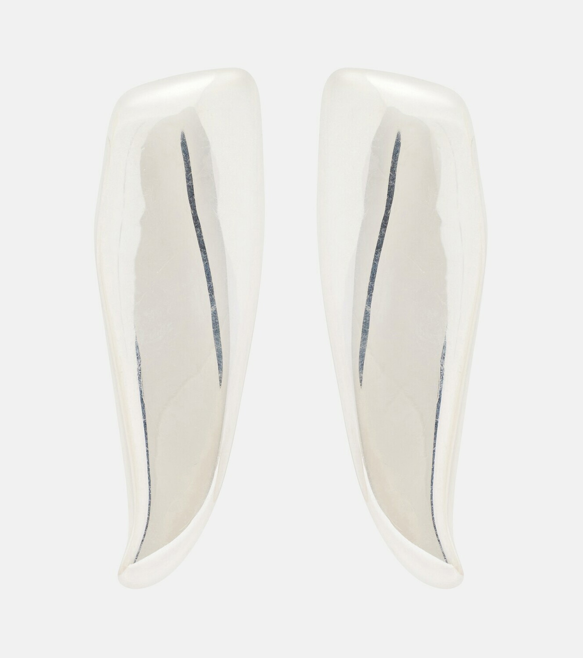 Bottega Veneta Prisma sterling silver earrings