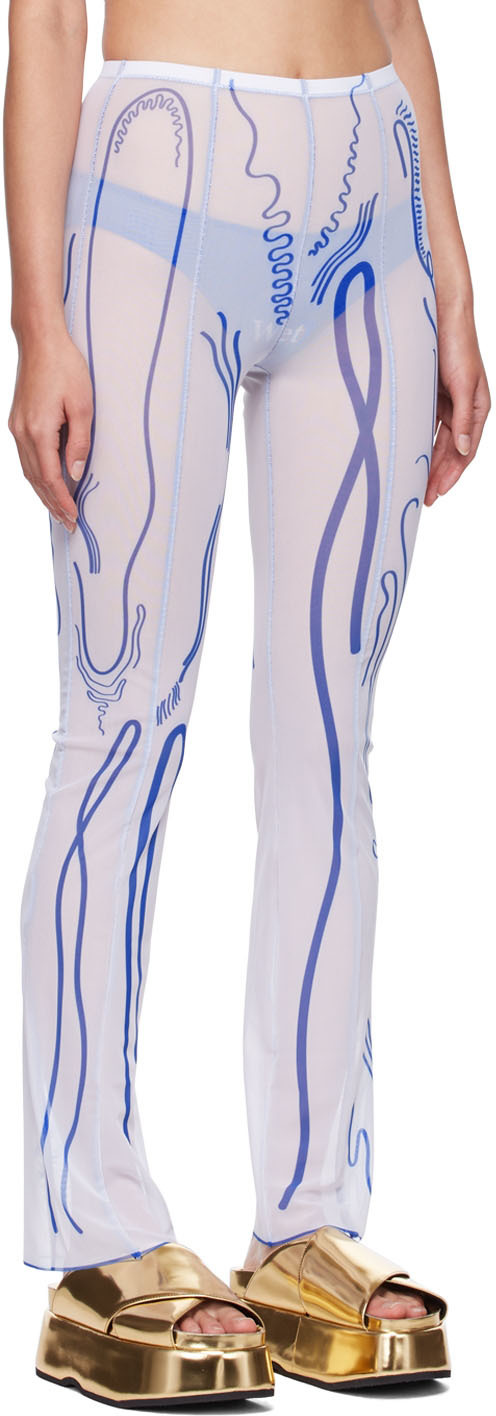 Di Petsa White Venus Shell Trousers