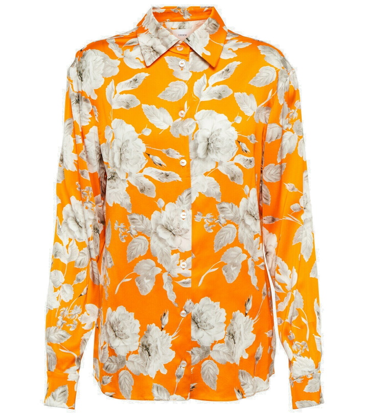 Photo: Erdem - Lillia floral satin blouse
