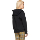 Burberry Black Check Jersey Hoodie