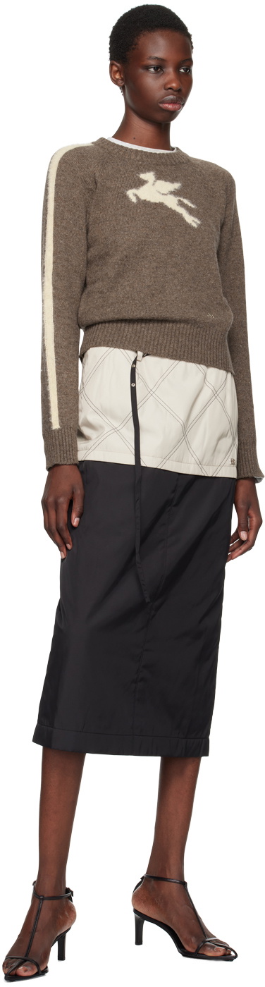 Kijun Brown Merino Wool Sweater.