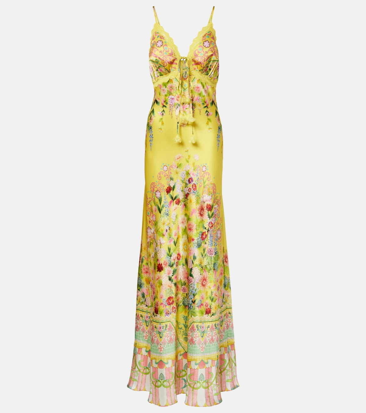 Camilla Printed silk charmeuse maxi dress