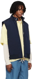 nanamica Navy Zip-Up Vest