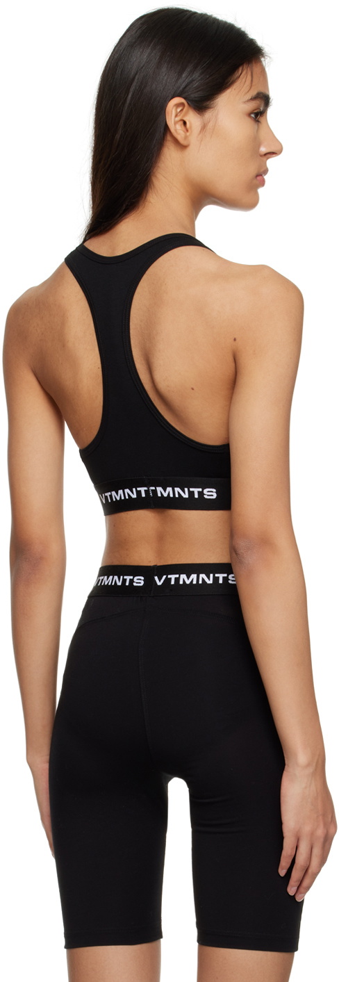 VTMNTS Black Logo Sport Bra