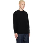 BALMAIN Black Buttoned Eco-Cashmere Knit Sweater