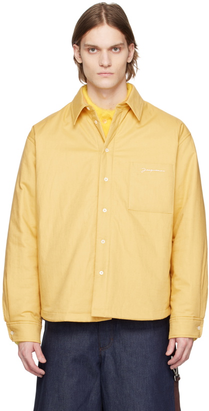 Photo: Jacquemus Yellow Le Raphia 'La Chemise Boulanger' Shirt