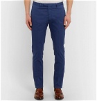 Boglioli - Blue Slim-Fit Stretch-Cotton Twill Suit Trousers - Men - Blue