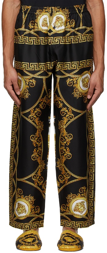 Photo: Versace Underwear Black Barocco Print Pyjama Pants
