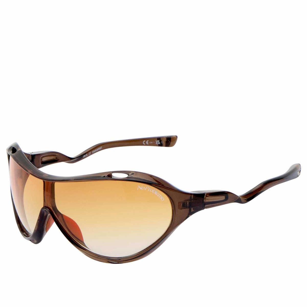 Le Specs x No Problemo Iris Sunglasses in Cocoa/Fire Grad 