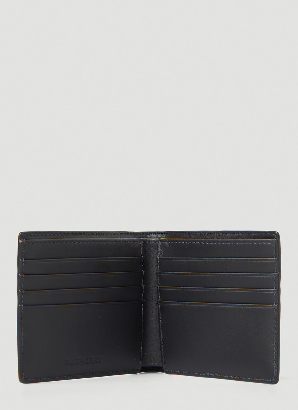 Stripe Bifold Wallet in Grey Burberry