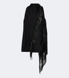 Sportmax Fringed halterneck cotton top