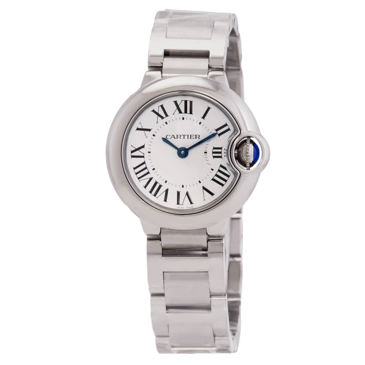 Cartier Ballon Bleu 28 mm Silver Dial Watch WSBB0073